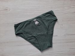 Трусики зеленые оливковые хлопокмодал коттоновые Victorias Secret M S