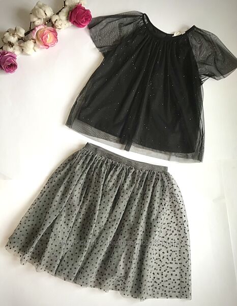 Топ/Спідничка. Новорічні. H&M. Космплект. 11/12 років. Ріст 146/152 см