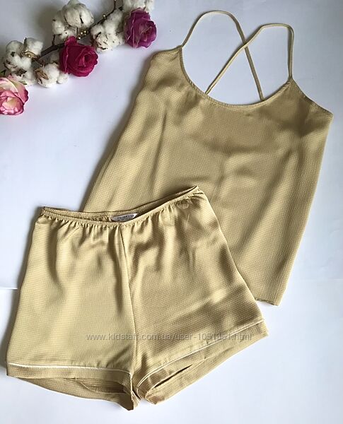 Піжама Сатинова. Гірчиця. Primark. XL розмір. Нова.