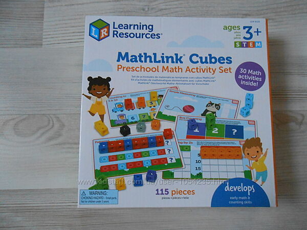 Набор Learning Resources Mathlink Cubes математические кубики.