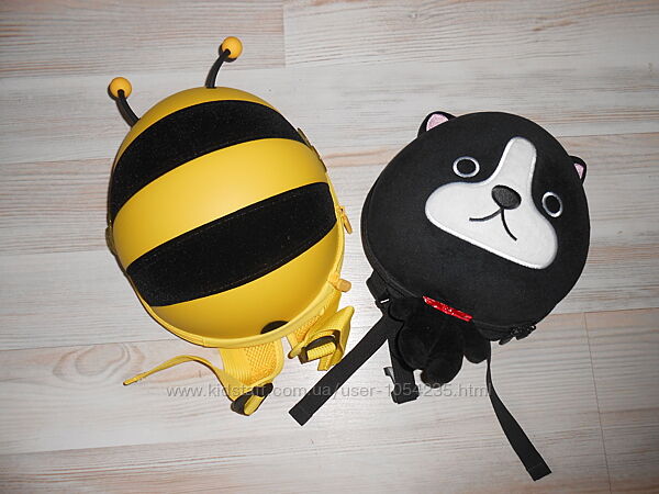 Рюкзачки Supercute черная собачка и пчелка желтая.