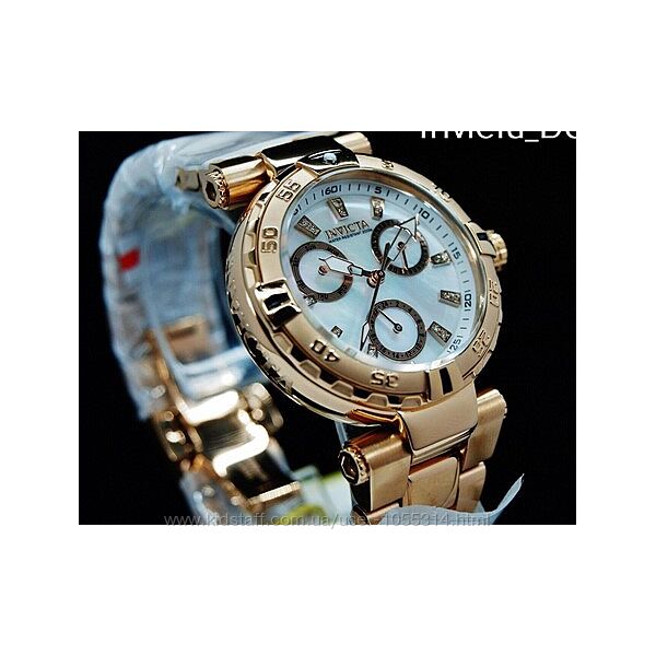 Жіночий годинник Invicta з натуральними діамантами 0.0756 Carat. Швейцарія