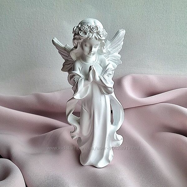 Статуетка дівчина янгол з крилами, скульптура, домашній декор