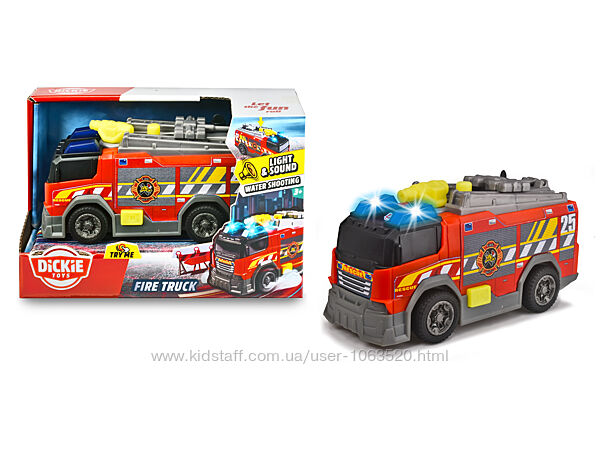 Пожежна машина Dickie Toys з контейнером для води 15 см 3302028