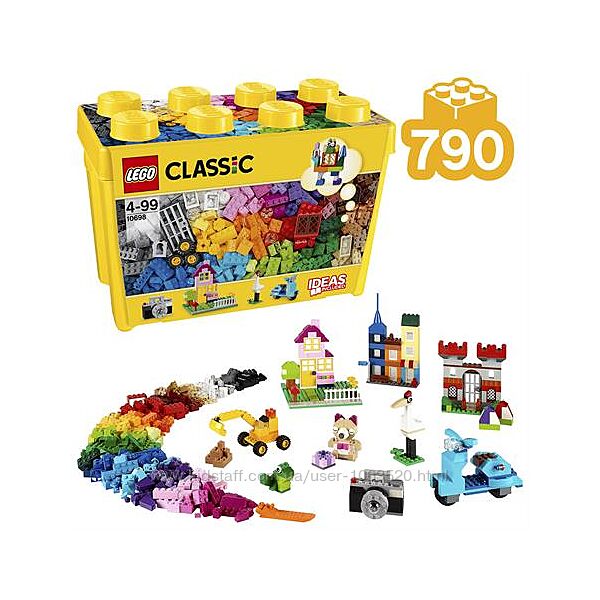 Конструктор LEGO Classic Коробка кубиків для творчості велика 790 дет 10698