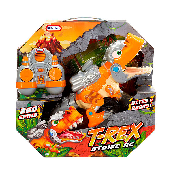 Интерактивная игрушка машинка на р/у Атака Тираннозавра Little Tikes 656767