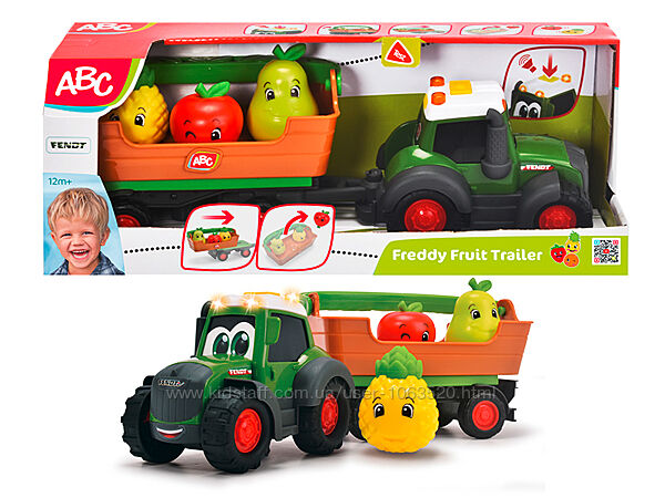 Фермерський трактор Dickie Toys ABC Фредді з фруктами 30 см 4115006