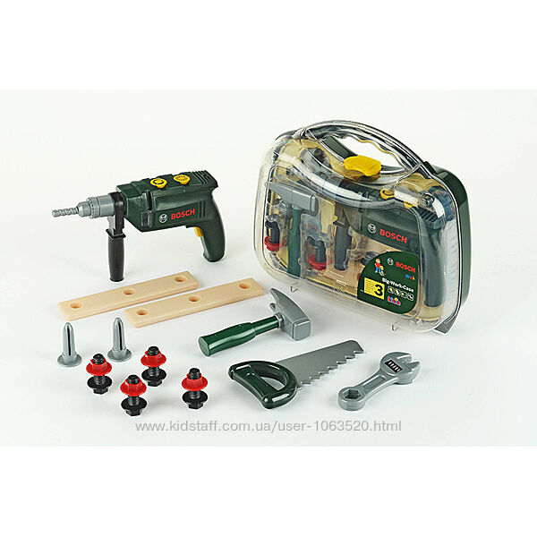 Игрушечный детский набор инструментов Klein Bosch Mini с аксессуарами 8416