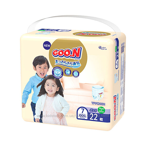 Трусики-подгузники Goo. N Premium Soft для детей 3XL, 18-30 кг, 22 шт 86323