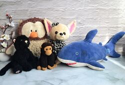 Мякі іграшки собачка Чихуа, глазастик, сова, акула