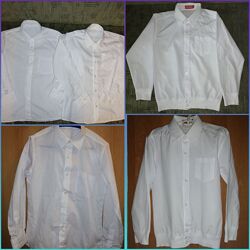 Белая рубашка для школы, школьная форма две штуки