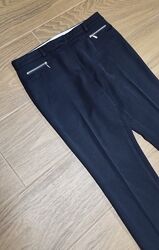 Базовые черные брюки M&S, классические, офисные, MARKS&SPENCER, р. 14 L