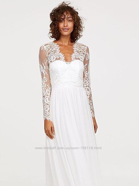 Крута ніжна весільна сукня H&M - як у Кейт Міддлтон - р-р європ. 34 - ХС