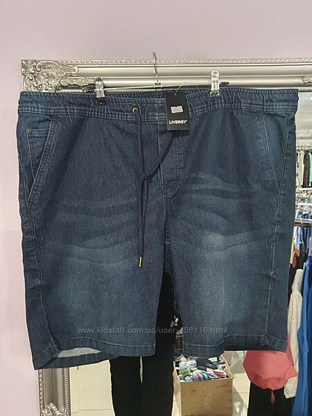 Чоловічі джинсові шорти Livergy - батали - європ. 64 - 48 як по джинсах