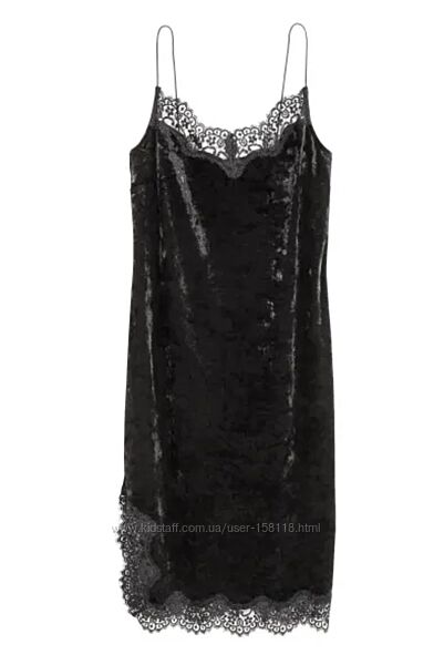 Круте велюрове міді плаття H&M в білизняному стилі - 16 р-р - з 12-14 по 16