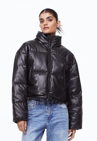 Крута утеплена кроп куртка H&M - М - від С-М до Л