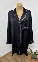 Сатинова домашня, піжамна сукня сорочка - XЛ - раджу на 12, 14