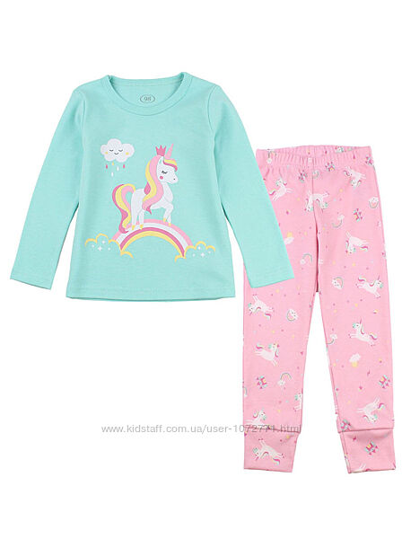 Пижама для девочки Фламинго с единорогами 245-222 - 3 расцветки в наличии