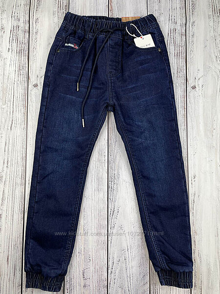 Утеплені джинси-джогери для хлопчика Taurus сині 137