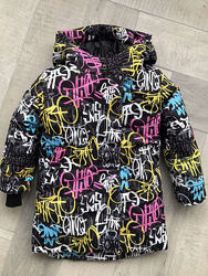 Куртка зимова для дівчинки Kidzo чорна 11-22