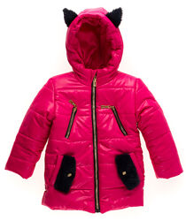 Куртка зимова для дівчинки Одягайко малинова 20063 - розмір 122