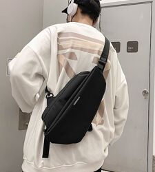 Мужская сумка бананка через плечо Нагрудный однолямочный рюкзак Слинг
