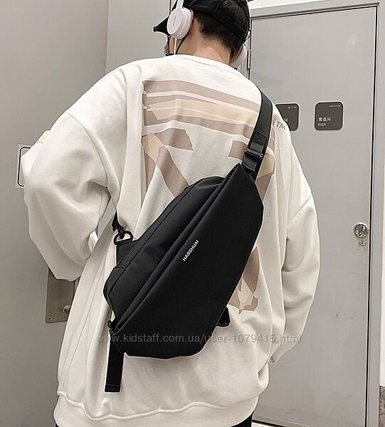 Мужская сумка бананка через плечо Нагрудный однолямочный рюкзак Слинг
