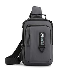 Мужской спортивный рюкзак с USB выходом Haoshuai Сумка через плечо Слинг 