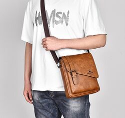 Мужская сумка почтальонка через плечо WEIXIER