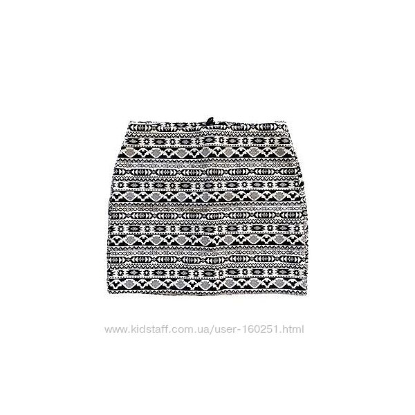 Міні-спідниця H&M aztec принт ацтек
