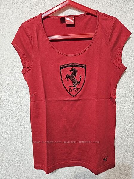 Ferrari x Puma оригинальная красная футболка, M, 38