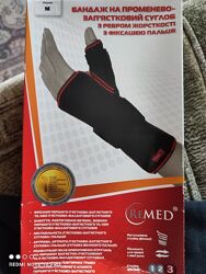 Бандаж/ортез на променево-запястковий суглоб з ребром жорсткості новий