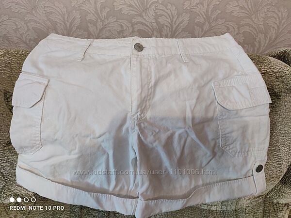 Білі коттонові шорти