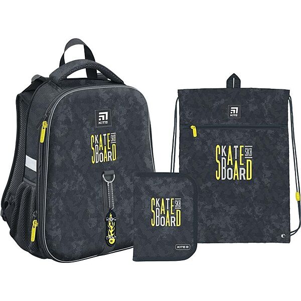 Рюкзак з наповненням пенал сумка для взуття Kite Skateboard SETK22-531M-4, 61885