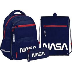 Рюкзак з наповненням пенал сумка для взуття Kite NASA SETNS22-773S, 61952