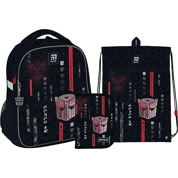 Рюкзак з наповненням пенал сумка для взуття Kite Transformers SETTF22-555S, 61887