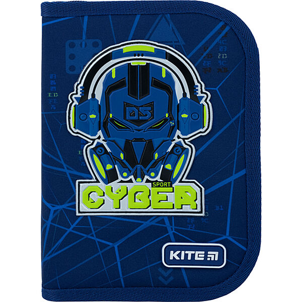 Пенал 1 відділення 2 відворота Kite Cyber K22-622-8, 61666