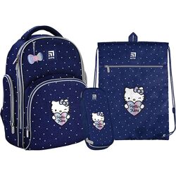 Рюкзак з наповненням пенал сумка для взуття Kite Hello Kitty SETHK22-706S, 61902