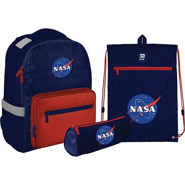 Рюкзак з наповненням пенал сумка для взуття Kite NASA SETNS22-770M-1, 61939