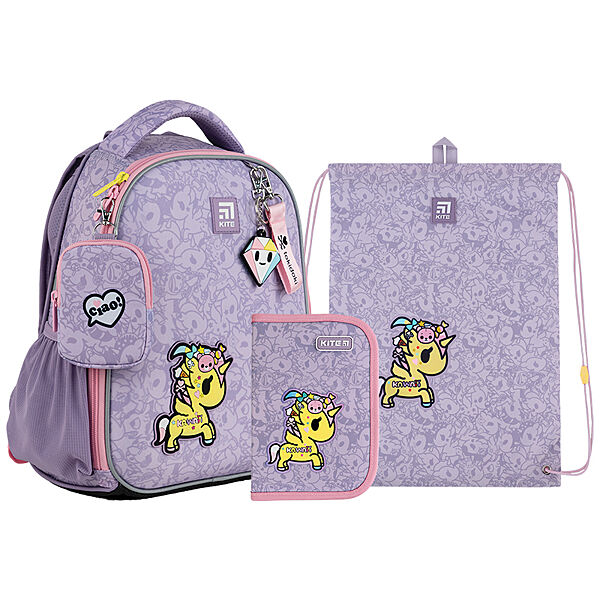 Рюкзак з наповненням пенал сумка для взуття Kite Tokidoki SETTK24-555S, 67175