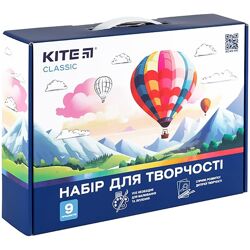 Набір для творчості 9 предметів для малювання та ліплення Kite Classic K-S0