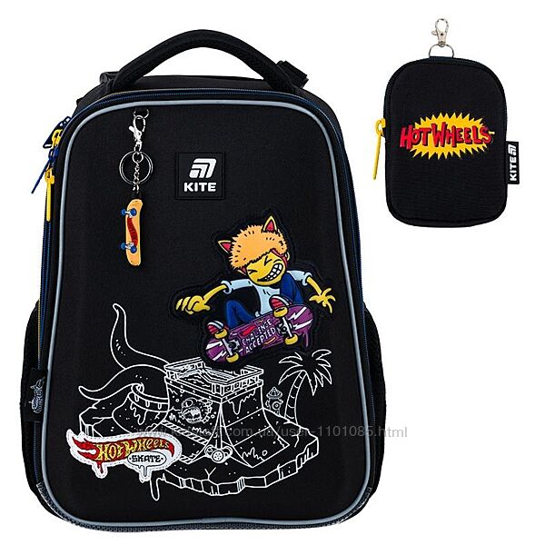 Рюкзак шкільний каркасний Kite Education Hot Wheels Skate HW25-531M