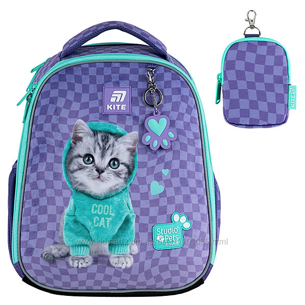Рюкзак шкільний каркасний kite education studio pets sp25-555s-2