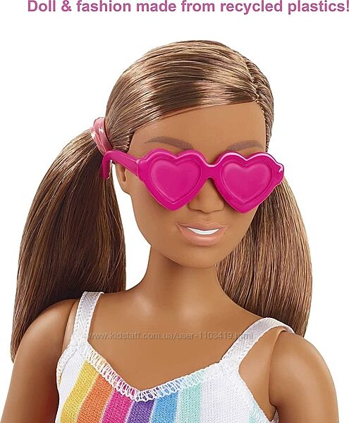 Кукла Барби модница любит океан Barbie Loves The Ocean Beach пышная GRB38