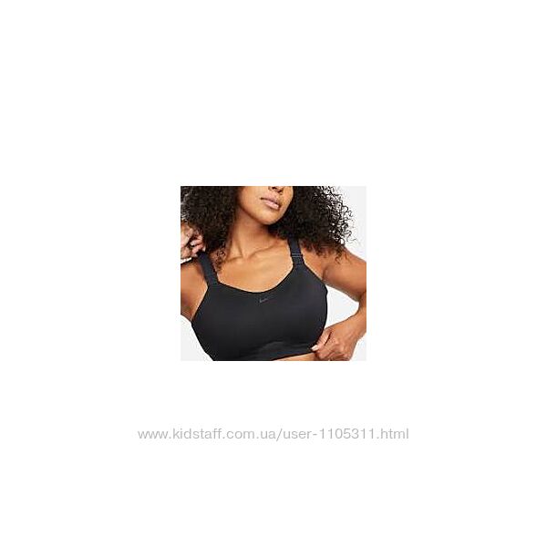 Спорт бра nike w nk df alpha bra dd0430-010 р. xl-a/b чорний пролiт