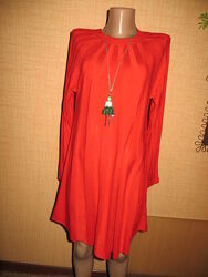 Воздушное шикарное платье-туника красное. Бангладеш.