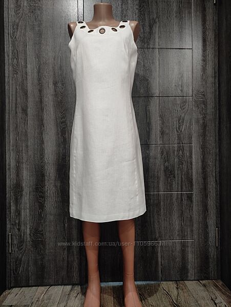 Роскошное льняное платье лен Пог-47 см