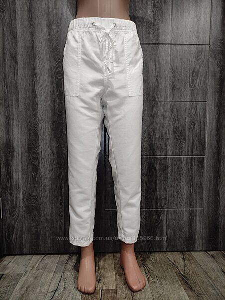 Шикарные льняные штаны брюки ПОБ-58 см лен и хлопок