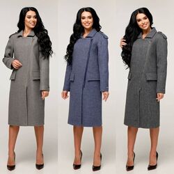  Стильное женское демисезонное пальто, итальянская шерсть, 14 тонов р.44-54