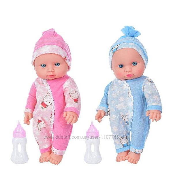 Пупс малюки limo toy с бутылочкой, интерактивная кукла limo toy, 30 см